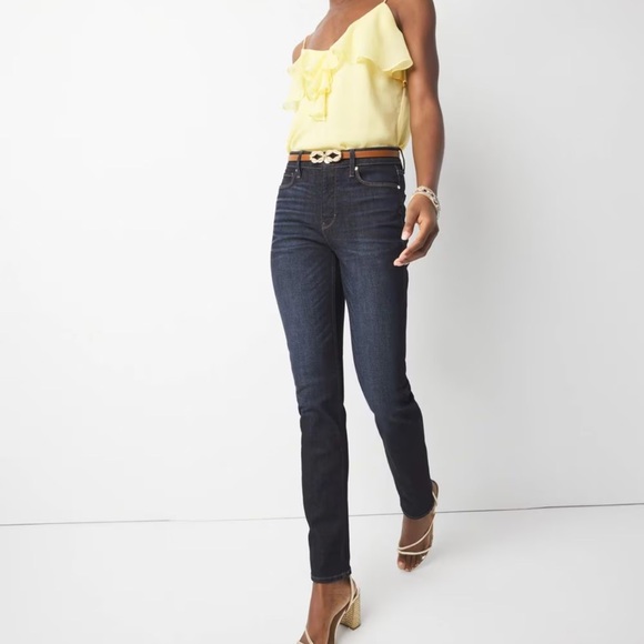 WHBM High Rise Slim Sculpt Jeans - Picture 6 of 6